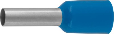 Наконечник СВЕТОЗАР штыревой, изолированный, для многожильного кабеля, синий, 2,5 мм2, 25шт  ,  ( 49400-25 )