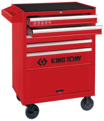 KING TONY Тележка инструментальная, 5 выдвижных ящиков и отсек ( 87432-5B )
