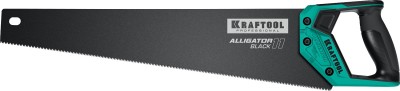 Ножовка для точного реза "Alligator BLACK", 500 мм, 11 TPI 3D зуб, KRAFTOOL ( 15205-50 )
