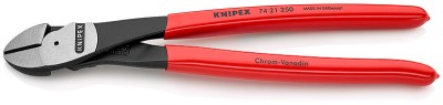 Кусачки боковые особой мощности фосфатированные, черного цвета 250 мм, KNIPEX,  ( KN-7421250 )