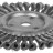 STAYER "PROFESSIONAL". Щетка дисковая для УШМ, жгутированная стальная проволока 0,5мм, 200ммх22мм,  ( 35120-200 )
