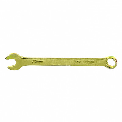 Ключ комбинированный, 10 мм, желтый цинк Сибртех, ( 14976 )