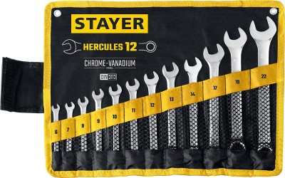 Набор комбинированных гаечных ключей 12 шт, 6 - 22 мм, STAYER HERCULES ( 27081-H12_z01 )