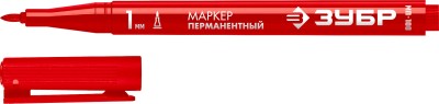ЗУБР МП-100 красный, 1 мм заостренный перманентный маркер ( 06320-3 )