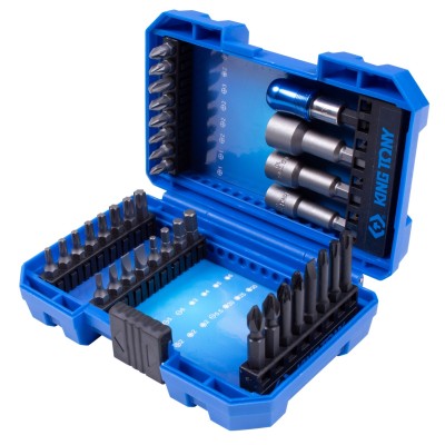 KING TONY Набор вставок (бит) 1/4", PH, PZ, Hex, Torx, Slotted, 36 предметов ( 1036MR )