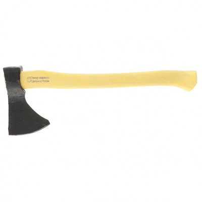 Топор кованый в сборе, 600 г, деревянное топорище, 420 мм, таежный "Олень", г.Вача Россия ( 21694 )