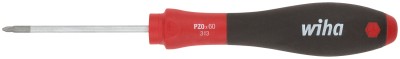 WIHA Отвертка SOFTFINISH, CrMo сталь, матовое хромирование PZ0 x 60 мм ( 53070 )