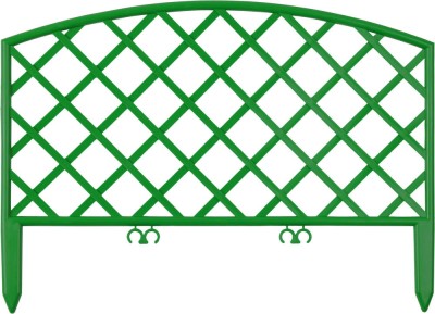 Забор декоративный GRINDA "ПЛЕТЕНЬ", 24x320см, зеленый  ,  ( 422207-G )