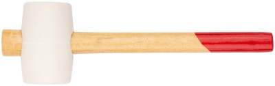 Киянка резиновая белая, деревянная ручка 45 мм ( 225 гр ) ( 45331 )