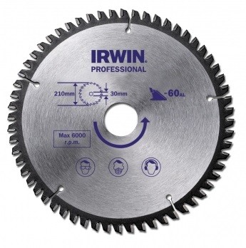 Диск пильный PRO-LINE ALUMINIUM 184X48X30/25/20/16 по алюминию, пластику, ДСП, IRWIN, ( 10501581 )