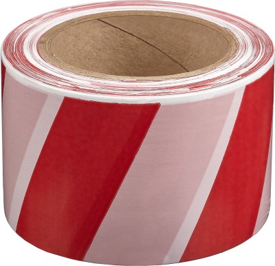 Сигнальная лента, цвет красно-белый, 75мм х 200м, ЗУБР Мастер,  ( 12240-75-200 )
