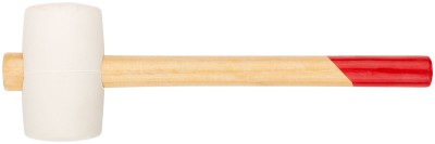 Киянка резиновая белая, деревянная ручка 60 мм ( 450 гр ) ( 45333 )