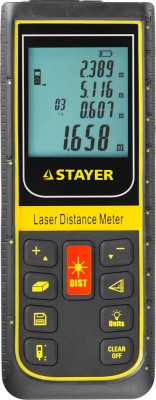 Дальномер PRO-Control лазерный, дальность 100м, точность 2мм, STAYER Professional 34959,  ( 34959 )