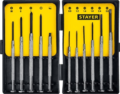 Отвертки часовые для особоточных работ 11 предм., STAYER ( 2560-H11_z02 )