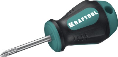 Отвертка KRAFTOOL, Cr-Mo-V сталь, двухкомпонентная противоскользящая рукоятка, PH, №1x38мм,  ( 250072-1-038 )