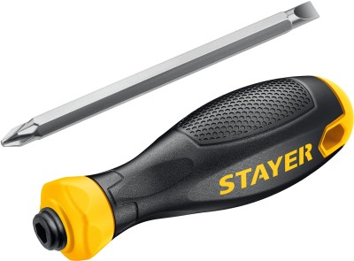 STAYER Hercules 2-in-1 80 мм переставная отвертка PH2/SL6 ( 2512_z02 )