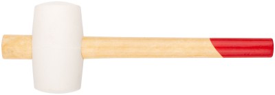 Киянка резиновая белая, деревянная ручка 70 мм ( 680 гр ) ( 45334 )