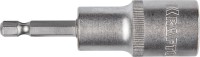 Бита KRAFTOOL с торцовой головкой, удлиненная, Cr-V, хвостовик E 1/4", 17мм,  ( 26396-17 )