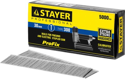 STAYER 30 мм гвозди для нейлера тип 300, 5000 шт,  ( 31530-30 )