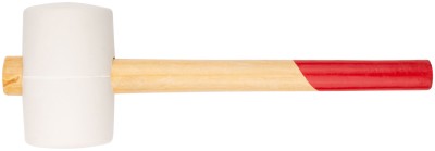 Киянка резиновая белая, деревянная ручка 80 мм ( 900 гр ) ( 45335 )