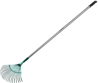 GRINDA PROLine 22 плоских зубца, грабли с алюминиевым черенком, 39586