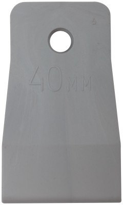 Шпатель резиновый белый  40 мм ( 06883 )