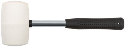 Киянка резиновая белая, металлическая ручка 65 мм ( 680 гр ) ( 45329 )
