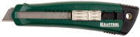 Нож с сегментированным лезвием Solingen, KRAFTOOL 09195, металлический корпус, кассета с 3 лезвиями, 18 мм,  ( 09195_z01 )