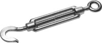 Талреп DIN 1480, крюк-кольцо, М10, 1 шт, кованая натяжная муфта, оцинкованный, ЗУБР,  ( 4-304356-10 )