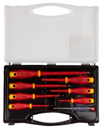 Набор STAYER PROFI ELECTRO: Отвертки диэлектрические, тестер, 100-250В, Cr-V, 8шт,  ( 25145-H8_z01 )