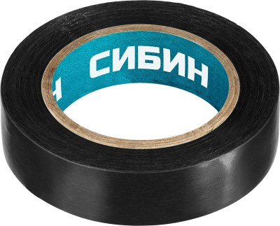 СИБИН ПВХ изолента, 10м х 15мм, черная ( 1235-2 )