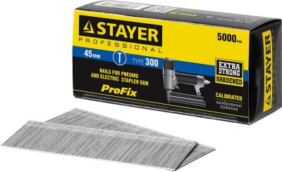 STAYER 45 мм гвозди для нейлера тип 300, 5000 шт,  ( 31530-45 )