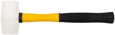 Киянка резиновая белая, фиберглассовая ручка 45 мм ( 230 гр ) ( 45501 )