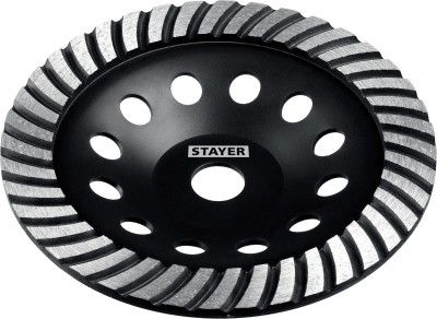 STAYER Турбо d 180 мм, Сегментированная алмазная шлифовальная чашка (33380-180)