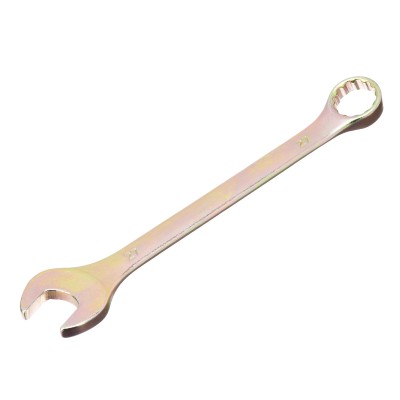Ключ комбинированный, 27 мм, желтый цинк Сибртех, ( 14987 )