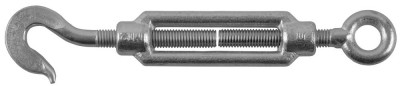 Талреп DIN 1480, крюк-кольцо, М12, 4 шт, кованая натяжная муфта, оцинкованный, ЗУБР Профессионал,  ( 4-304355-12 )