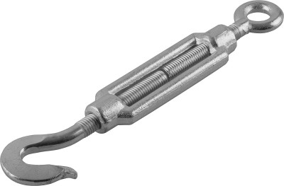 Талреп DIN 1480, крюк-кольцо, М12, 4 шт, кованая натяжная муфта, оцинкованный, ЗУБР Профессионал,  ( 4-304355-12 )