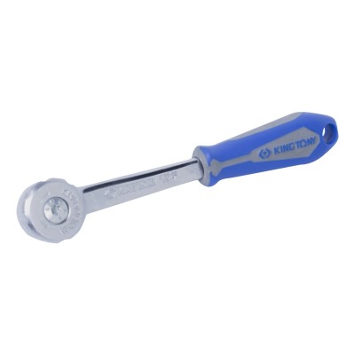 KING TONY Трещотка 1/4", 144 мм, 72 зубца, дисковый механизм ( 2755-55G )