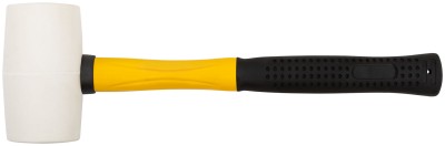 Киянка резиновая белая, фиберглассовая ручка 50 мм ( 340 гр ) ( 45502 )
