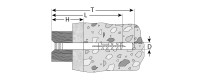 Дюбель-гвоздь нейлоновый, потайный бортик, 8 x 100 мм, 50 шт, ЗУБР Профессионал,  ( 4-301375-08-100 )