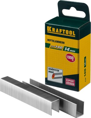 KRAFTOOL 14 мм скобы для степлера плоские тип 140, 1000 шт,  ( 31680-14 )