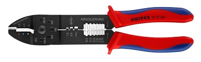 Клещи зажимные для опрессовки с черной лакировкой 240 мм, KNIPEX,  ( KN-9722240 )