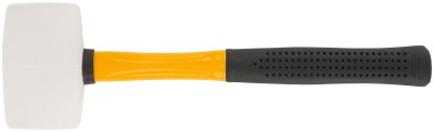 Киянка резиновая белая, фиберглассовая ручка 60 мм ( 450 гр ) ( 45503 )