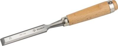Стамеска-долото "СТ 500" с деревянной ручкой, хромованадиевая, 20мм, ЗУБР,  ( 18096-20 )
