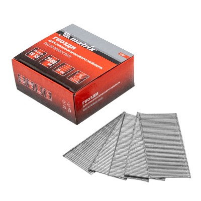 Гвозди для пневматического нейлера 16GA, сечение 1,6 х 1,4, длина 35 мм, 2500 шт Matrix, ( 57607 )