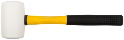Киянка резиновая белая, фиберглассовая ручка 70 мм ( 680 гр ) ( 45504 )