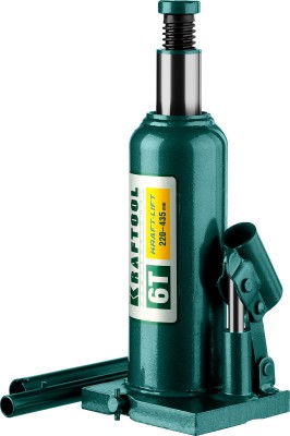 Домкрат гидравлический бутылочный "Kraft-Lift", сварной, 6т, 220-435мм, KRAFTOOL 43462-6,  ( 43462-6_z01 )