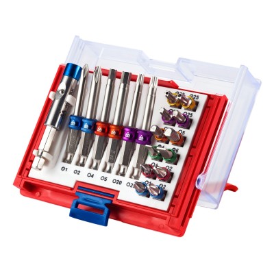 МАСТАК Набор вставок (бит) 1/4", PH, PZ, Hex, Torx, Slotted, 19 предметов ( 058-10019C )