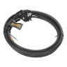 Шнур сетевой Energy Series, ПВС, 3 м, 3 x 1 мм, с неразборной вилкой, черный, 3 м Denzel ( 37667 )
