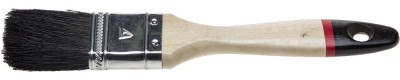 Кисть плоская STAYER "UNIVERSAL-EURO", чёрная натуральная щетина, деревянная ручка, 63мм,  ( 01022-063 )